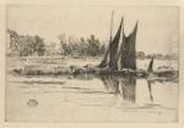 Hurlingham (k. 18) Oil Painting by James Abbott McNeill Whistler