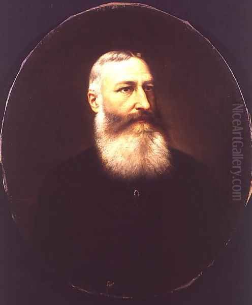 Leopold II 1835-1909 of Saxe-Cobourg-Gotha Oil Painting by Pierre Tossyn