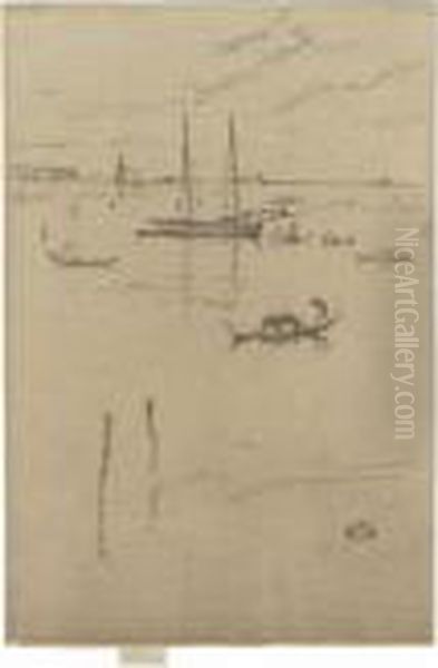 The Little Lagoon (k 186) Oil Painting by James Abbott McNeill Whistler