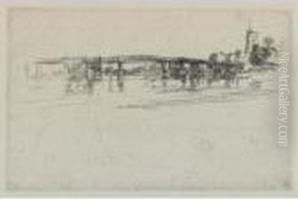 The Little Putney (k. 179) Oil Painting by James Abbott McNeill Whistler