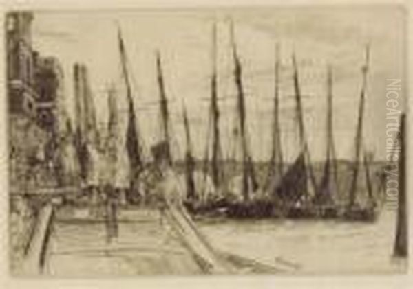 Billingsgatee Oil Painting by James Abbott McNeill Whistler