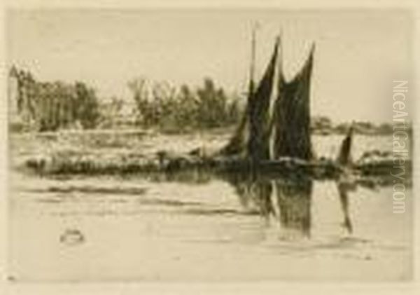 Hurlingham Oil Painting by James Abbott McNeill Whistler