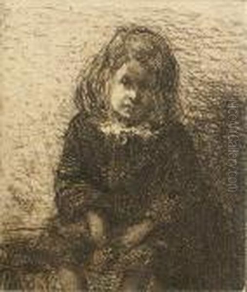 Little Arthur, From Twelve Etchings From Nature Oil Painting by James Abbott McNeill Whistler