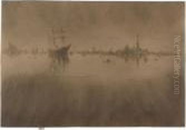 Nocturne (k. 184) Oil Painting by James Abbott McNeill Whistler