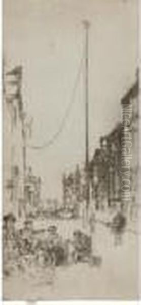 The Mast (k. 195) Oil Painting by James Abbott McNeill Whistler