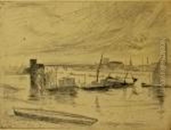 Early Morning, Battersea Oil Painting by James Abbott McNeill Whistler