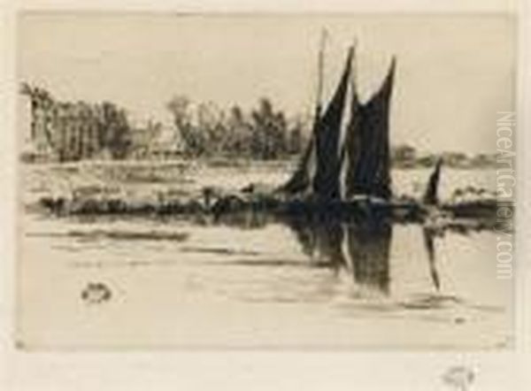 Hurlingham Oil Painting by James Abbott McNeill Whistler