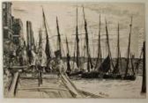 Billingsgate Oil Painting by James Abbott McNeill Whistler