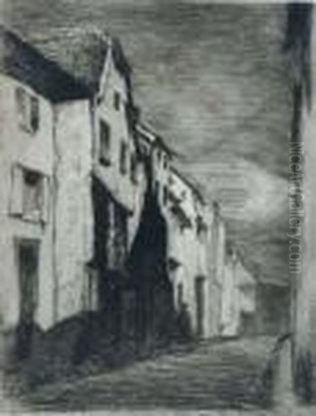 Street At Saverne (kennedy 19) by James Abbott McNeill Whistler