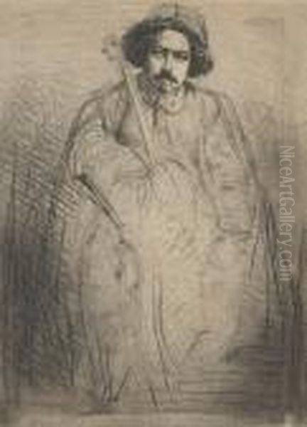 Becquet, From Sixteen Etchings Oil Painting by James Abbott McNeill Whistler