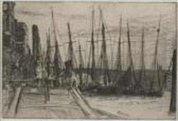 Billingsgate (k. 47) Oil Painting by James Abbott McNeill Whistler