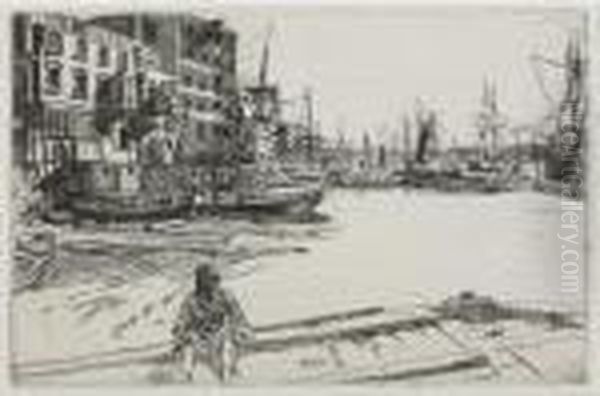 Eagle Wharf (k. 41) Oil Painting by James Abbott McNeill Whistler