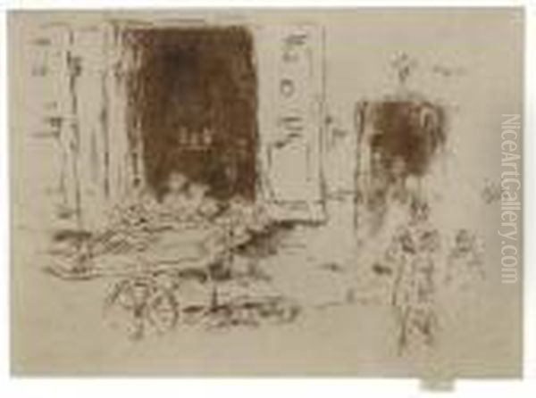 The Barrow, Brussels Oil Painting by James Abbott McNeill Whistler