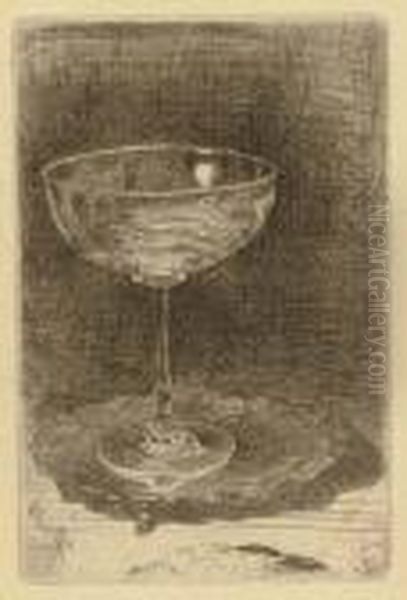 The Wine-glass Oil Painting by James Abbott McNeill Whistler