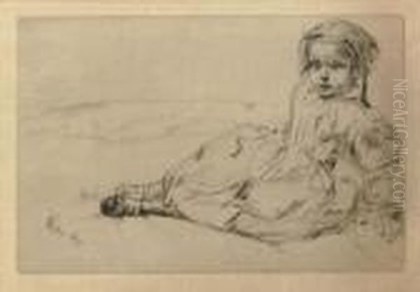 Bibi Valentin (k. 50) Oil Painting by James Abbott McNeill Whistler