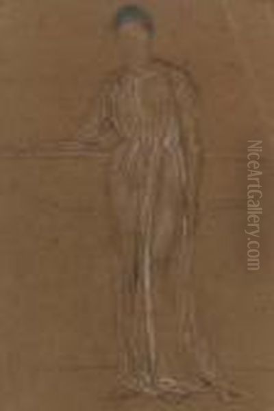 Draped Figure, Standing Oil Painting by James Abbott McNeill Whistler