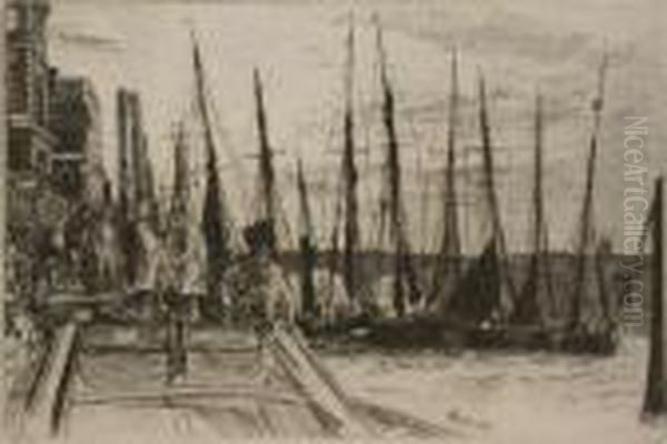 Billingsgate Oil Painting by James Abbott McNeill Whistler