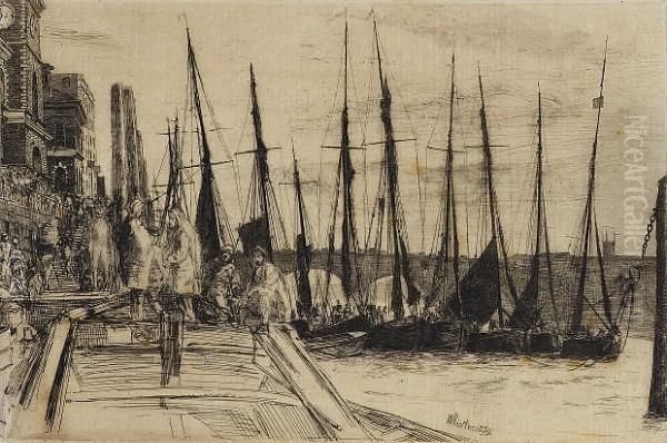 Billingsgate (kennedy 47) Oil Painting by James Abbott McNeill Whistler