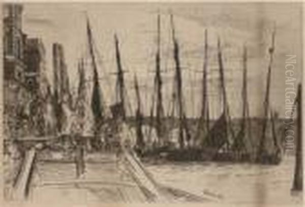 Billingsgate (kennedy 47viii) Oil Painting by James Abbott McNeill Whistler