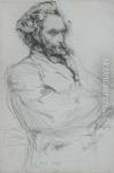 Portrait Of The Sculptor Charles Drouet Oil Painting by James Abbott McNeill Whistler