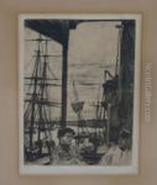 Rotherhithe Oil Painting by James Abbott McNeill Whistler