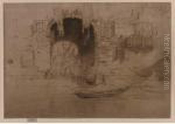 San Biagio Oil Painting by James Abbott McNeill Whistler