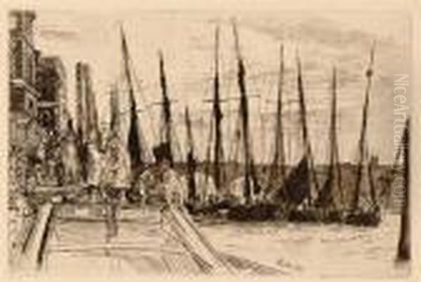 Billingsgate Oil Painting by James Abbott McNeill Whistler