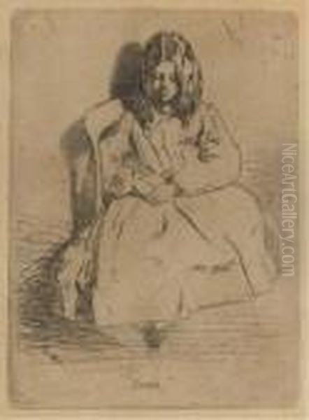 Annie Oil Painting by James Abbott McNeill Whistler