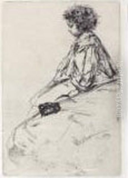 Bibi Lalouette (k. 51) Oil Painting by James Abbott McNeill Whistler