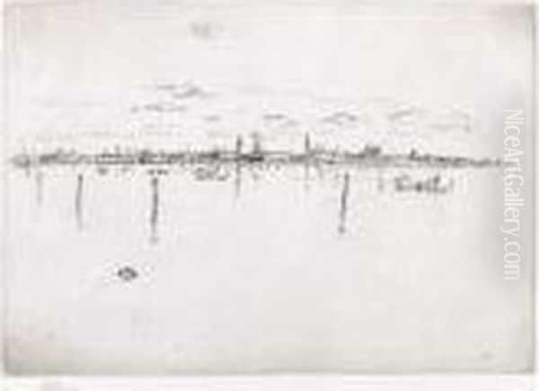 Little Venice (k. 183) Oil Painting by James Abbott McNeill Whistler