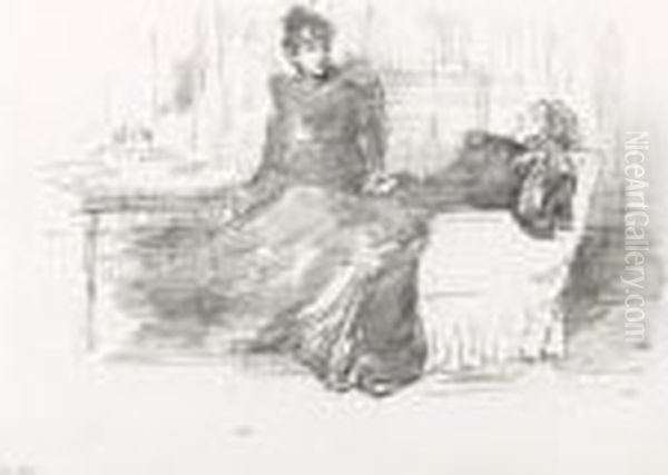 The Sisters (s./t./t. 109) Oil Painting by James Abbott McNeill Whistler