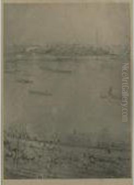 The Thames (spink/stratis/tedeschi 161) Oil Painting by James Abbott McNeill Whistler