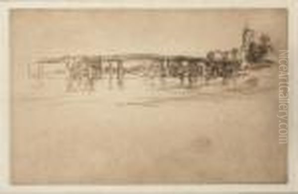 Little Putney (kennedy 179) Oil Painting by James Abbott McNeill Whistler