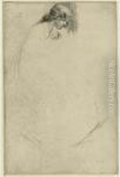 Jo's Bent Head (kennedy 78 Ii) Oil Painting by James Abbott McNeill Whistler