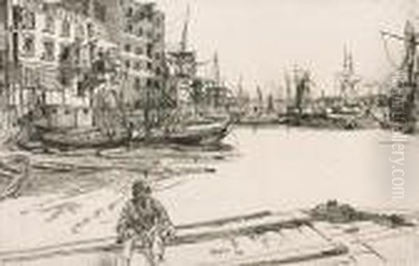 Eagle Wharf (kennedy 41) Oil Painting by James Abbott McNeill Whistler