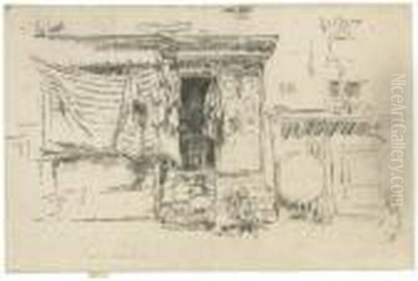 Rag-shop Oil Painting by James Abbott McNeill Whistler