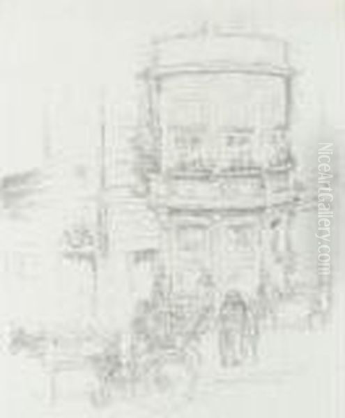 Back Of The Gaiety Theatre (s./s./t. 117) Oil Painting by James Abbott McNeill Whistler