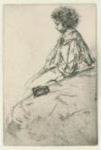 Bibi Lalouette (k. 51) Oil Painting by James Abbott McNeill Whistler