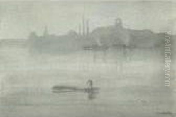 Nocturne (spink/stratis/tedeschi 8) Oil Painting by James Abbott McNeill Whistler