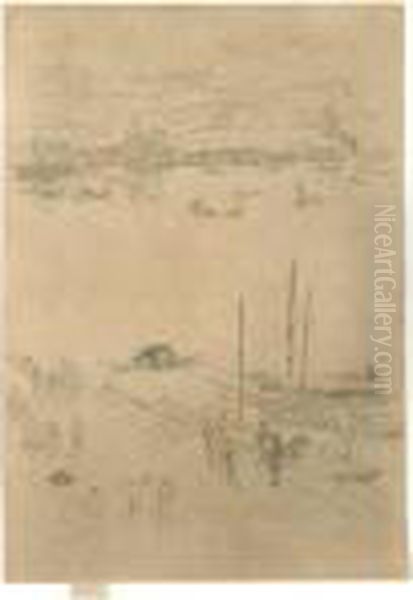 Upright Venice (k. 205) Oil Painting by James Abbott McNeill Whistler