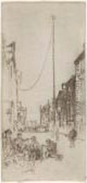 The Mast (k. 195) Oil Painting by James Abbott McNeill Whistler