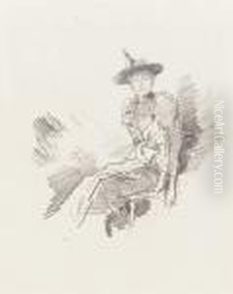 The Winged Hat Oil Painting by James Abbott McNeill Whistler