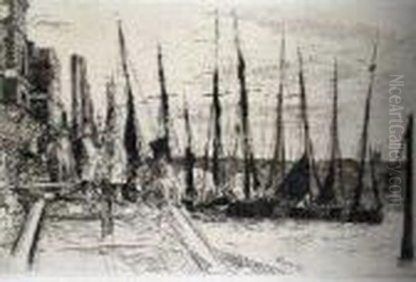 Billingsgate Oil Painting by James Abbott McNeill Whistler