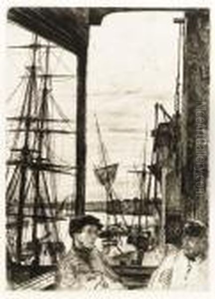 Rotherhithe (wapping) Oil Painting by James Abbott McNeill Whistler