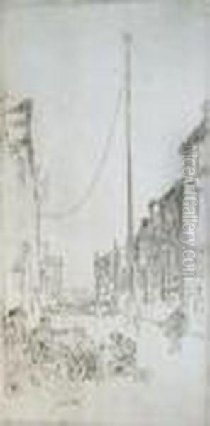 The Mast (k. 195) Oil Painting by James Abbott McNeill Whistler