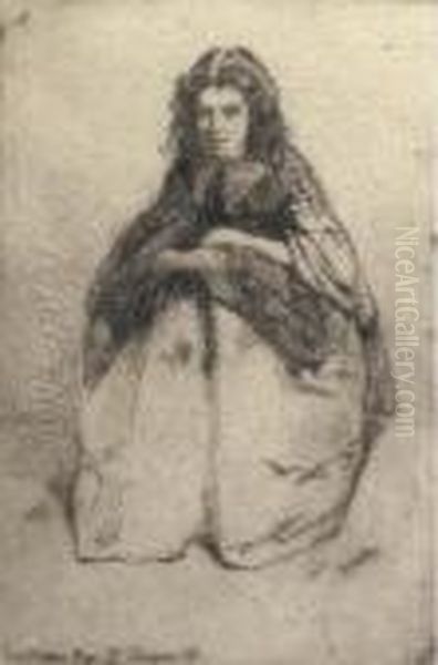 Fumette, From Twelve Etchings From Nature Oil Painting by James Abbott McNeill Whistler