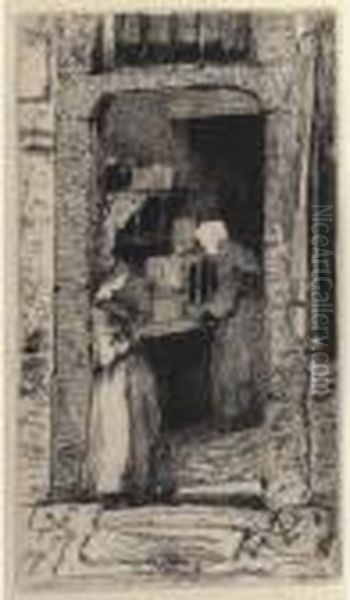 La Marchande De Moutarde, From Twelve Etchings From Nature Oil Painting by James Abbott McNeill Whistler