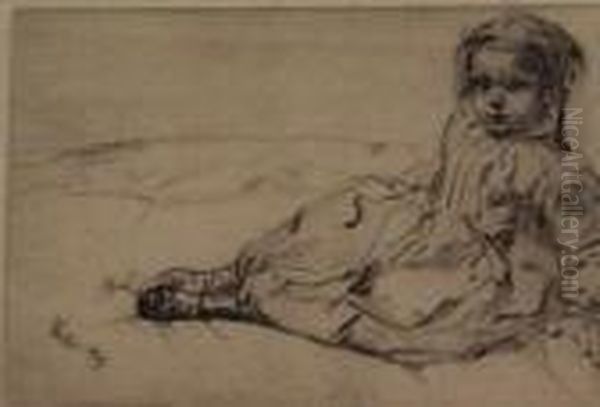 Bibi Valentin Oil Painting by James Abbott McNeill Whistler