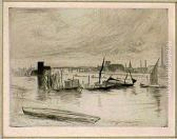 Early Morning, Battersea Oil Painting by James Abbott McNeill Whistler