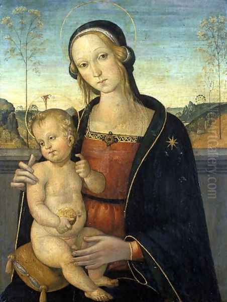 Madonna and Child, c.1500 Oil Painting by d'Assisi, Tiberio